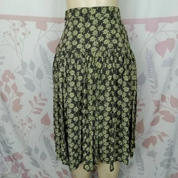 ESCADA BY MARGARETHA LEY LONG SKIRT SIZE 34 GREEN - Picture 2 of 9